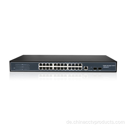 Full Gigibit 24Ports Layer 2 Managed Poe Switch